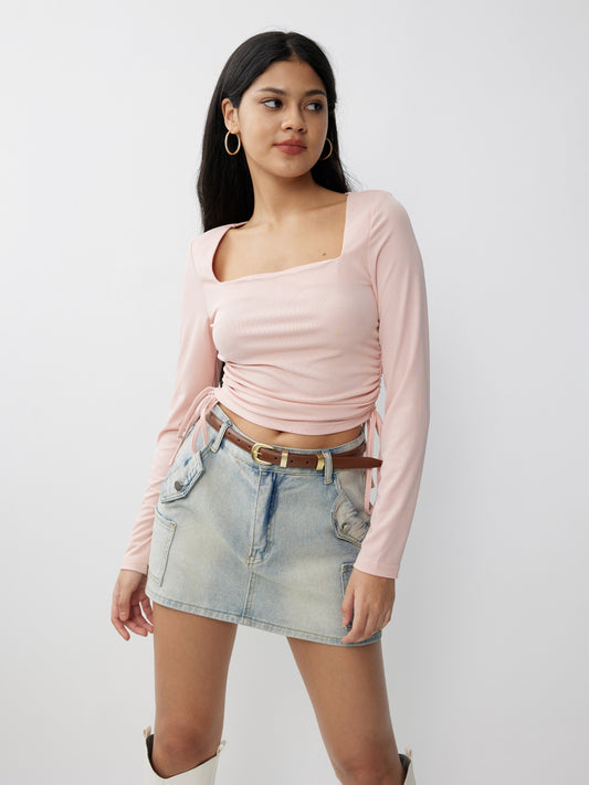 Drawstring Pullover T-Shirt 117755