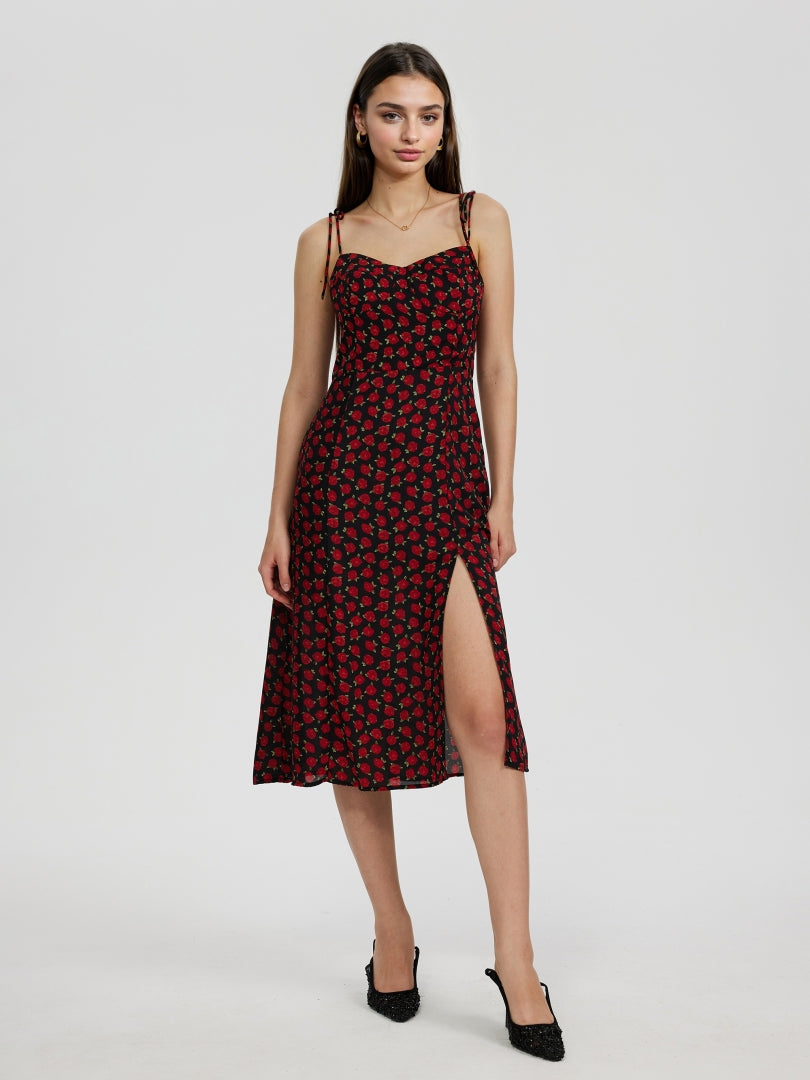 Printed A-Line Dress 116615