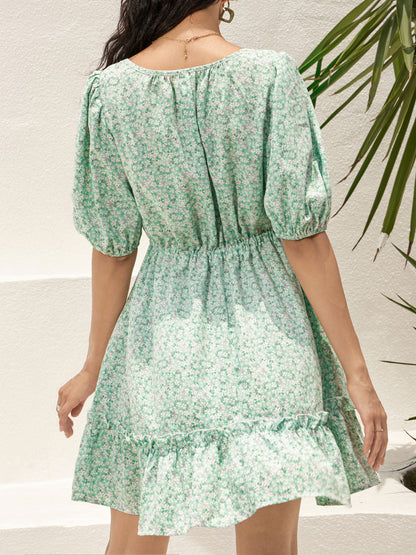 Ruffle A-Line Dress 75841