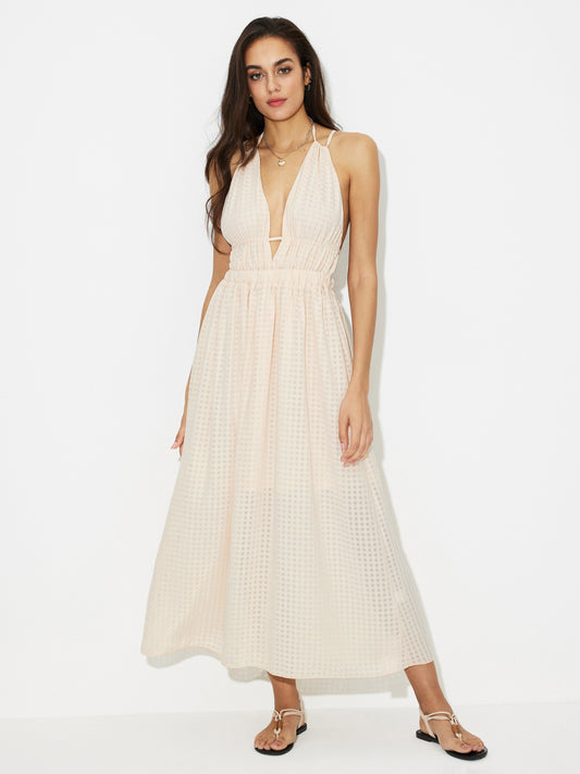 Open Back A-Line Dress 118631