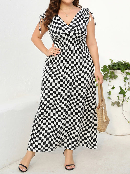 Plus Size Printed A-Line Dress 1252922