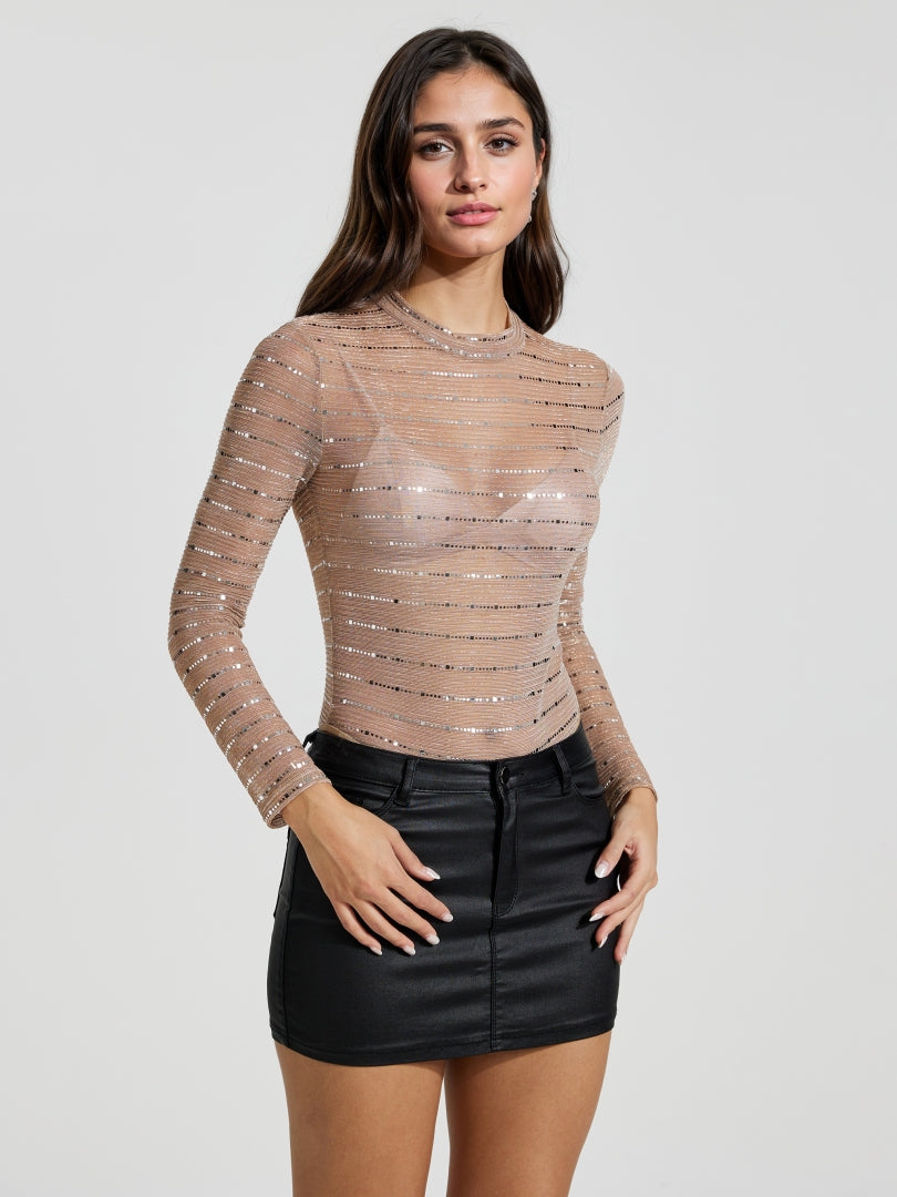 Sequinned Bodysuit 116178