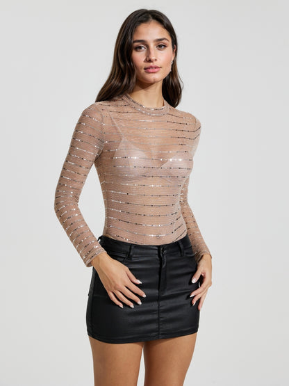 Sequinned Bodysuit 116178