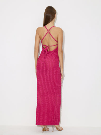 Open Back Bodycon Dress 119946