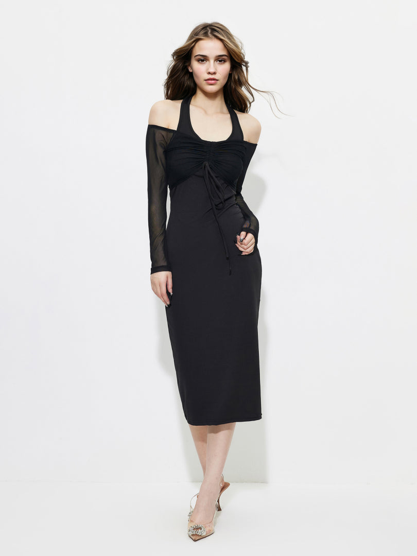 Patchwork Bodycon Dress 1257702