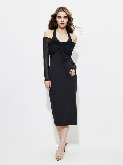 Patchwork Bodycon Dress 1257702
