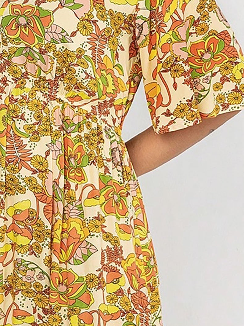 Plus Size Printed A-Line Dress 1235362