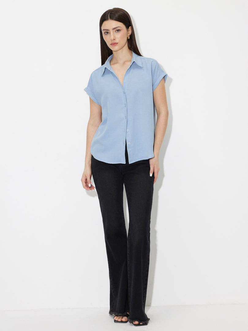 Placket Blouse 119393