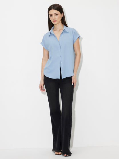 Placket Blouse 119393