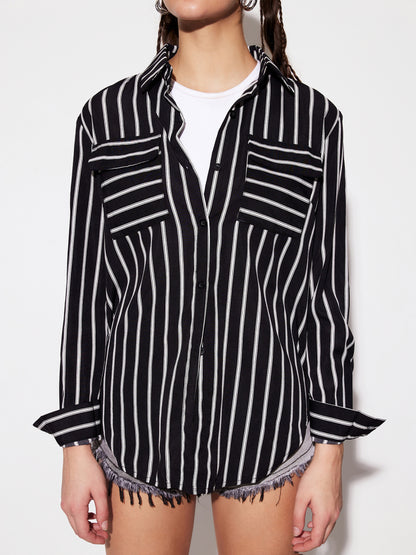 Pocket Placket Blouse 1275732