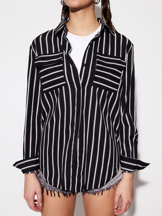 Pocket Placket Blouse 1275732