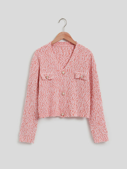 Buttoned Knit Cardigan 113960