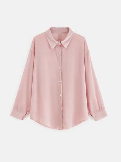 Sheer Placket Blouse 1247832