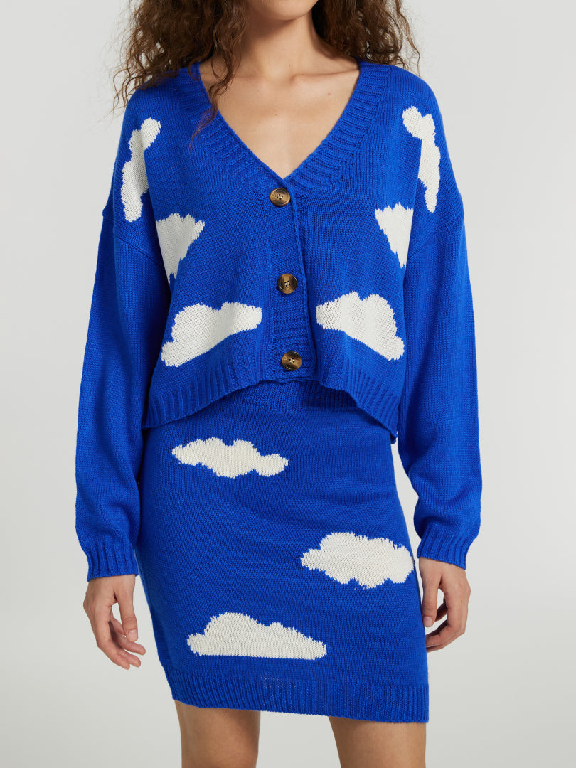Buttoned Knit Co-ords 112303
