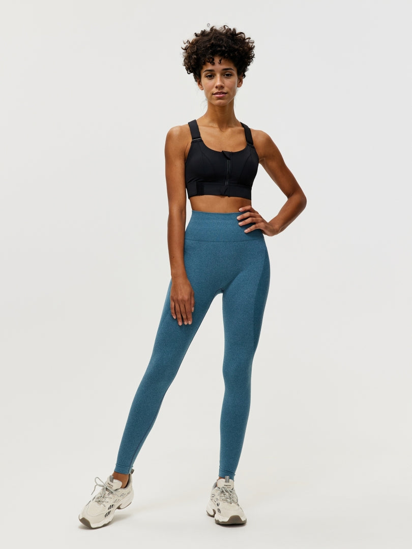 Zippered Criss Cross Back Sports Bra 106507