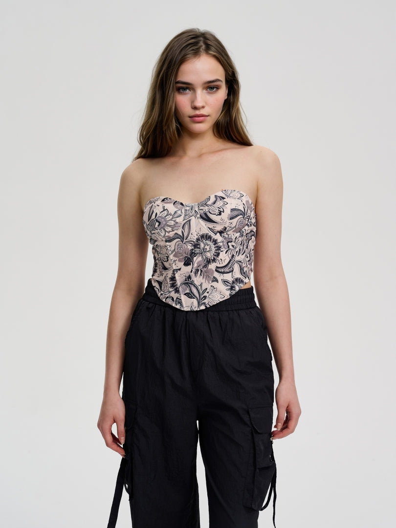 Printed Tube Top 1254182
