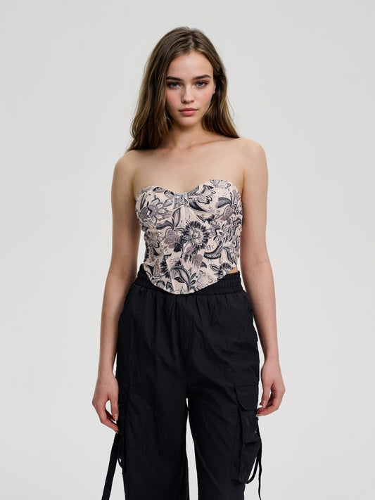 Printed Tube Top 1254182