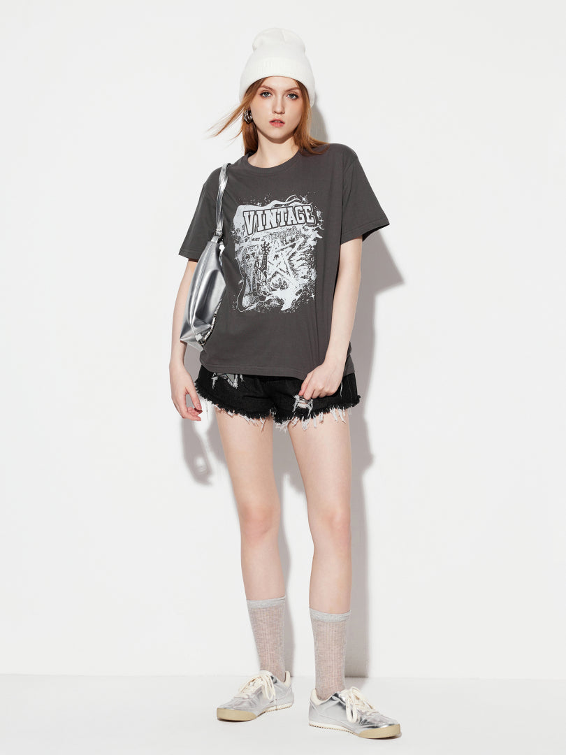 Printed Pullover T-Shirt 1280972
