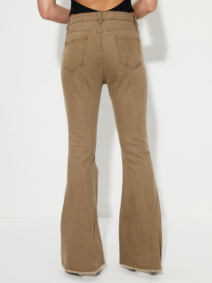 Tied Flare Leg Jeans 1251922