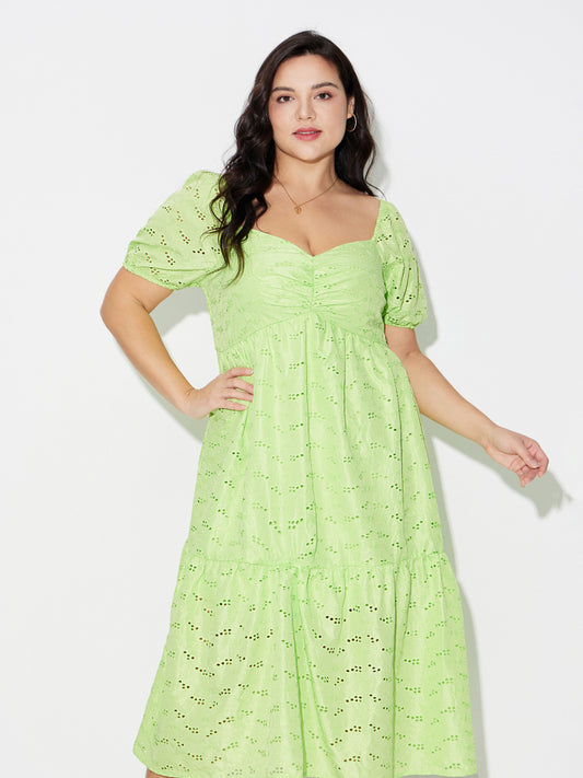 Plus Size Embroidered Dress 120761