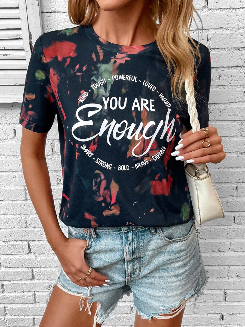 Printed Placket T-Shirt 1300832