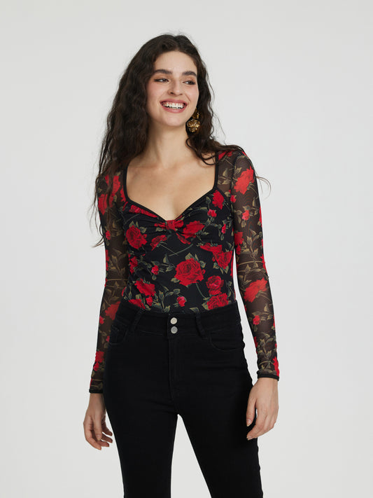 Knotted Bodysuit 115098
