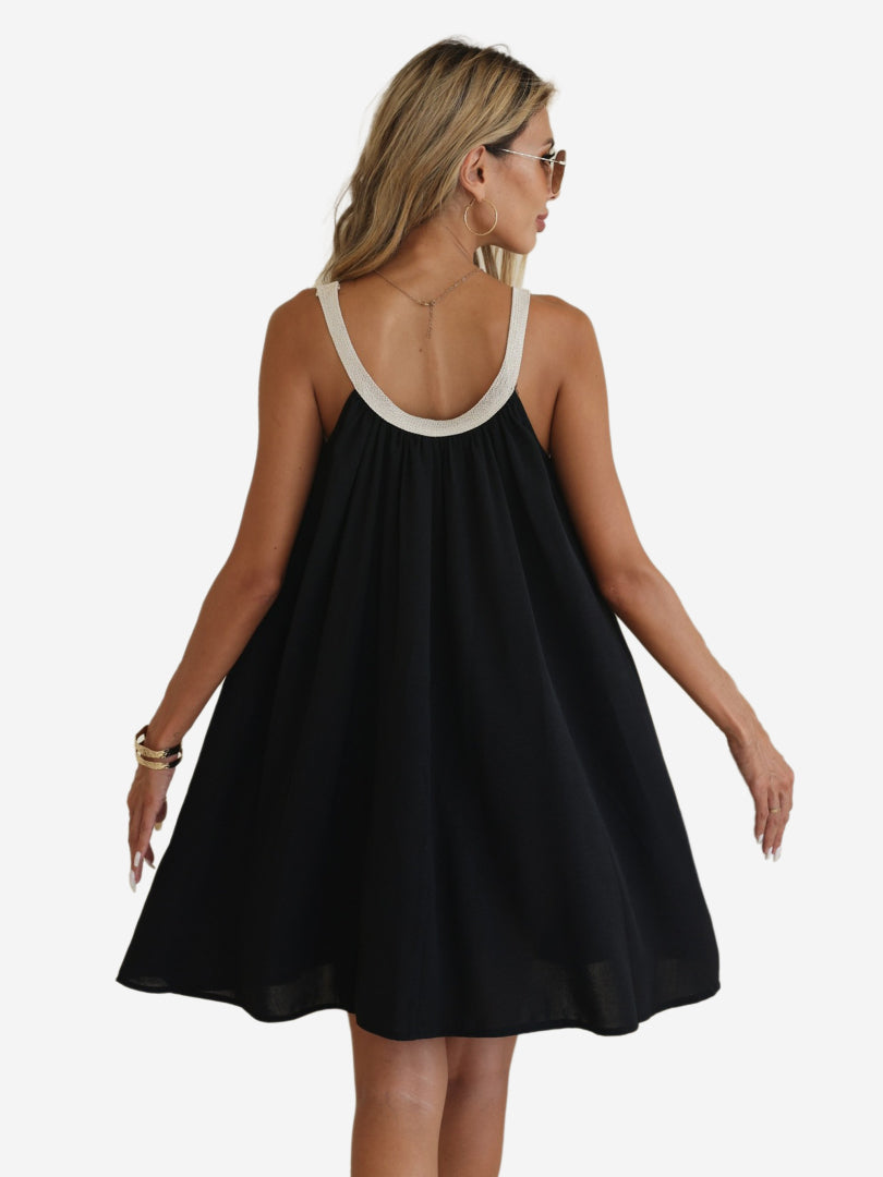 Patchwork A-Line Dress 1242072