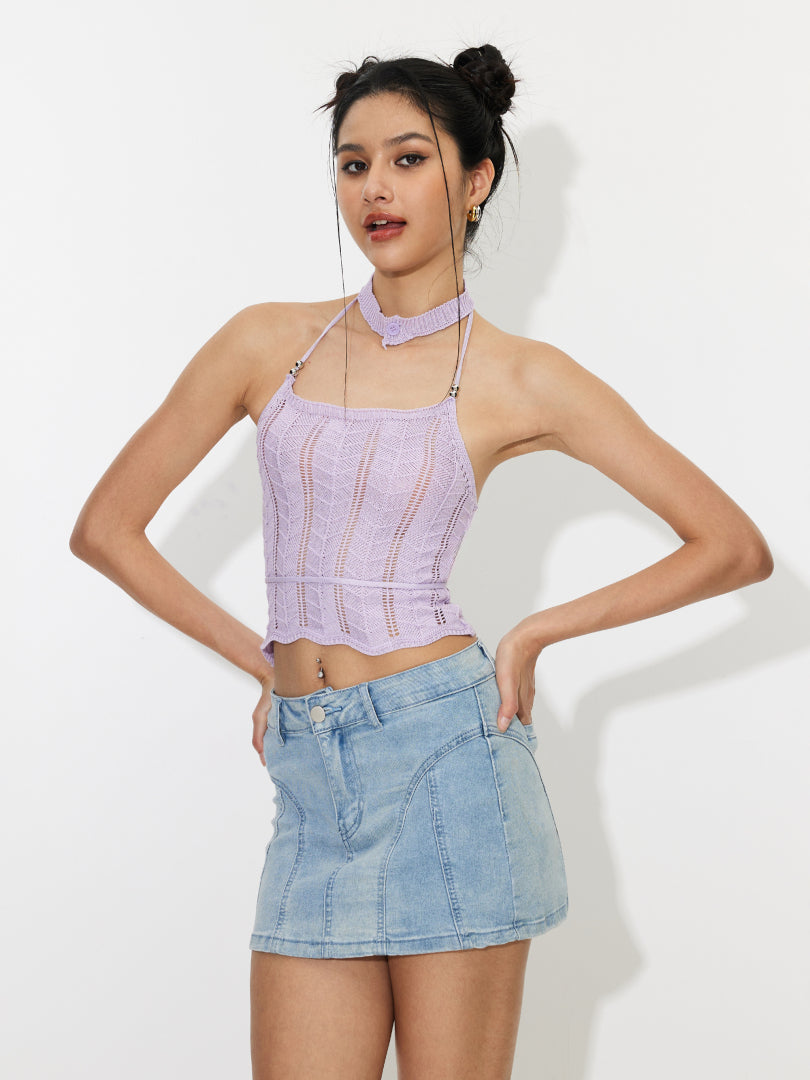 Openwork Knit Top 1242102