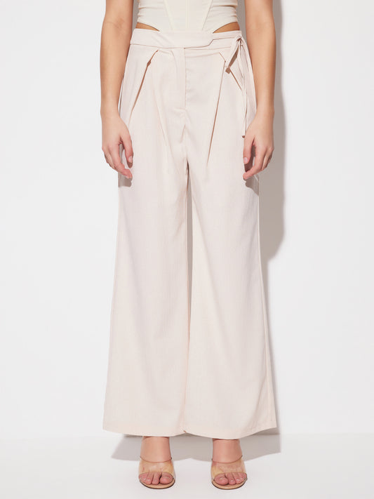 Tied Straight Leg Pants 1259982