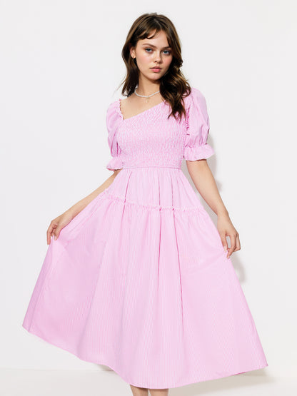 Smocking A-Line Dress 1295632