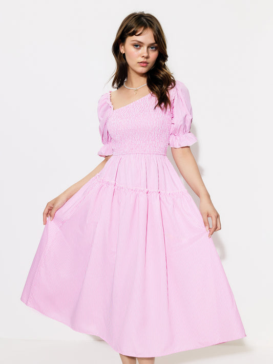 Smocking A-Line Dress 1295632