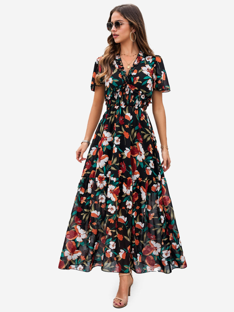 Ruffle A-Line Dress 1237192