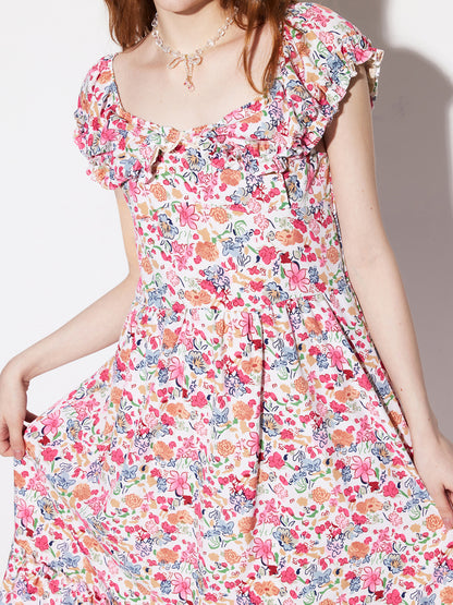 Ruffle A-Line Dress 1280632