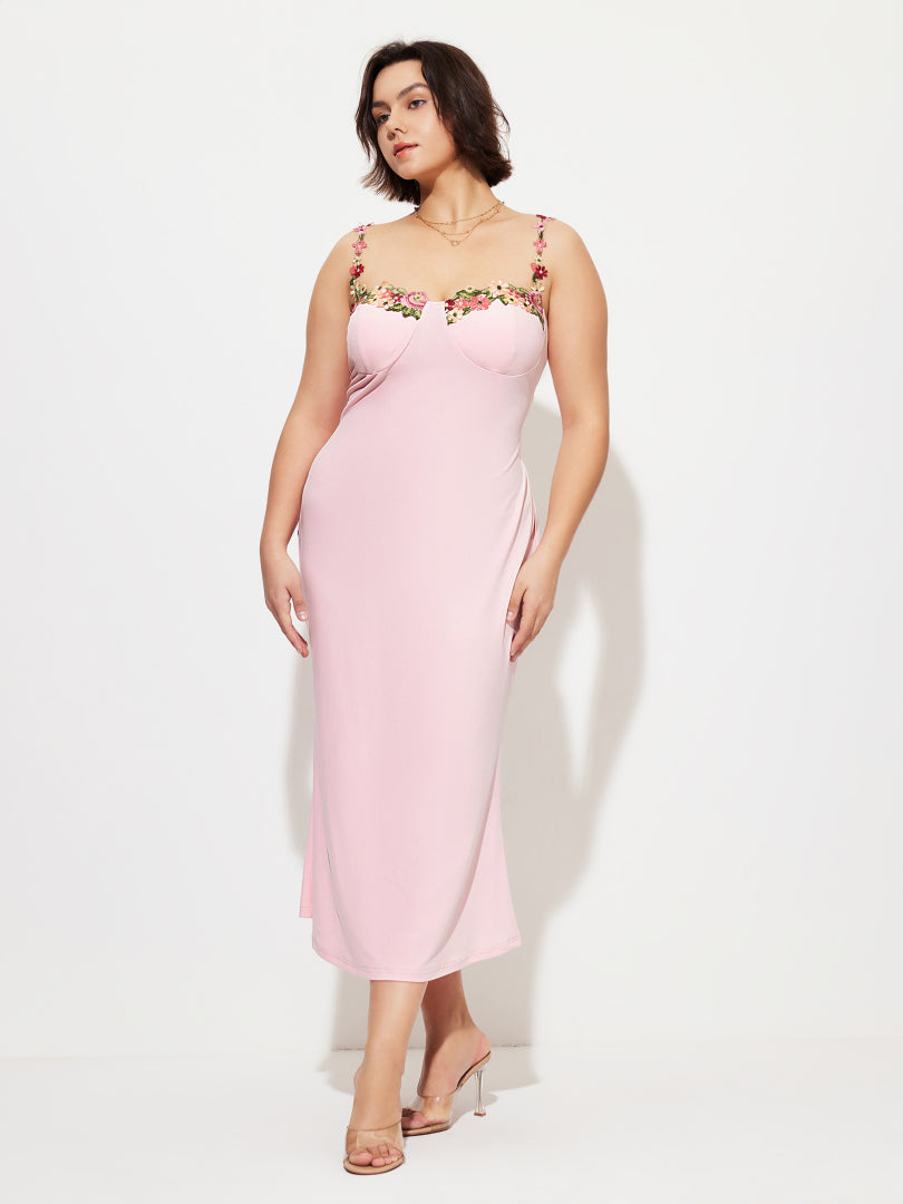 Plus Size Ruffle Bodycon Dress 1270942