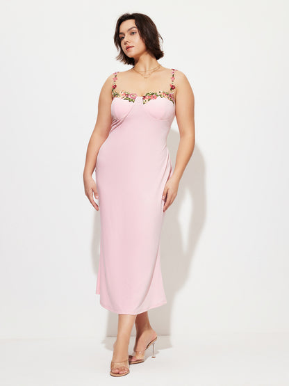 Plus Size Ruffle Bodycon Dress 1270942