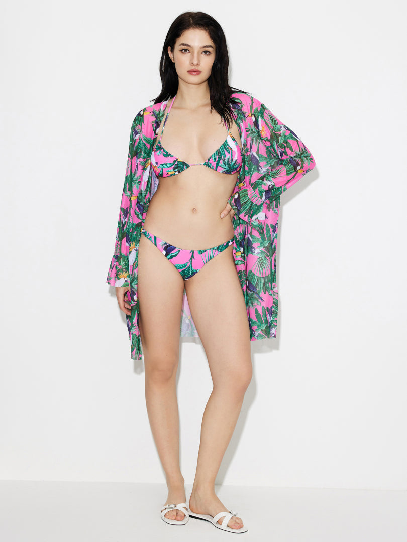 Color Block Bikini Set 119438