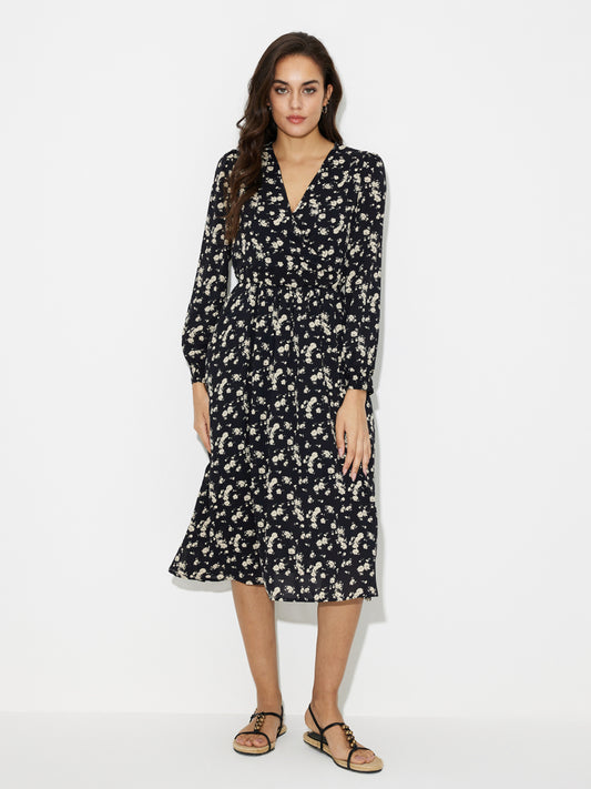 Gathered A-Line Dress 119287
