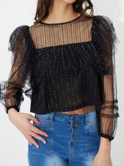 Ruffle Pullover Blouse 1240141