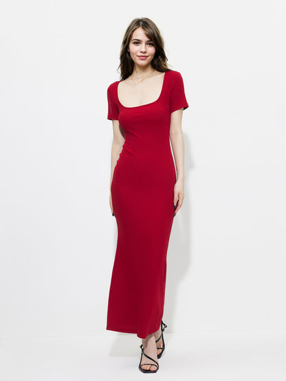 Lace Up Fishtail Dress 1259532