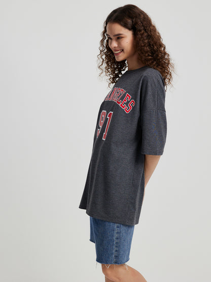 Printed Pullover T-Shirt 74798