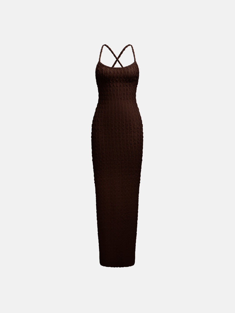 Open Back Bodycon Dress 119946