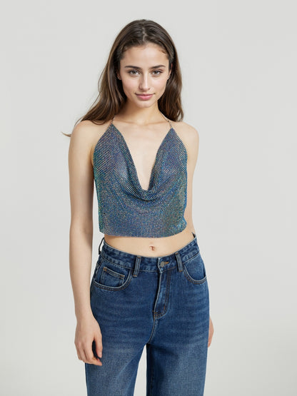 Open Back Halter Top 111985