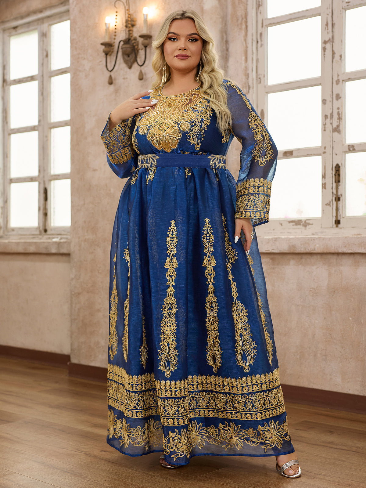 پڵەس سایز ڕەنگ بلۆک جل و بەرگی عەرەبی 1287412