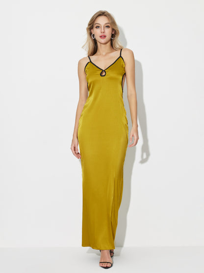 Contrast Stitch Slip Dress 120175
