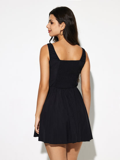 Lace Up A-Line Dress 1290112