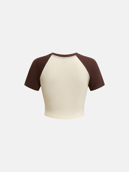 Color Block Pullover T-Shirt 1278602
