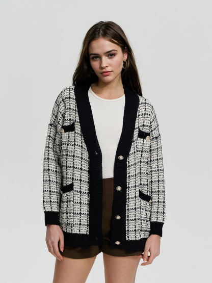Buttoned Knit Cardigan 116513