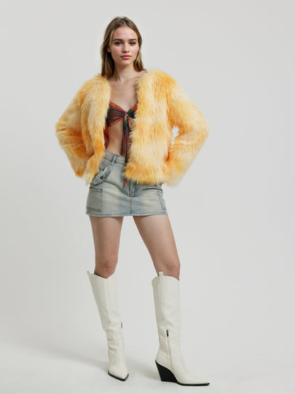 Faux Fur Coat 114441