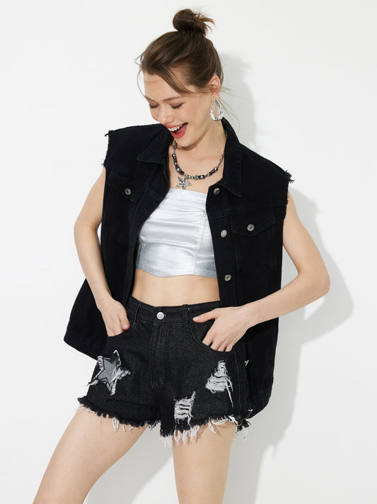 Denim Vest Jacket 1233622