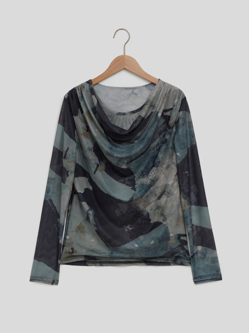 Sheer Pullover T-Shirt 116647